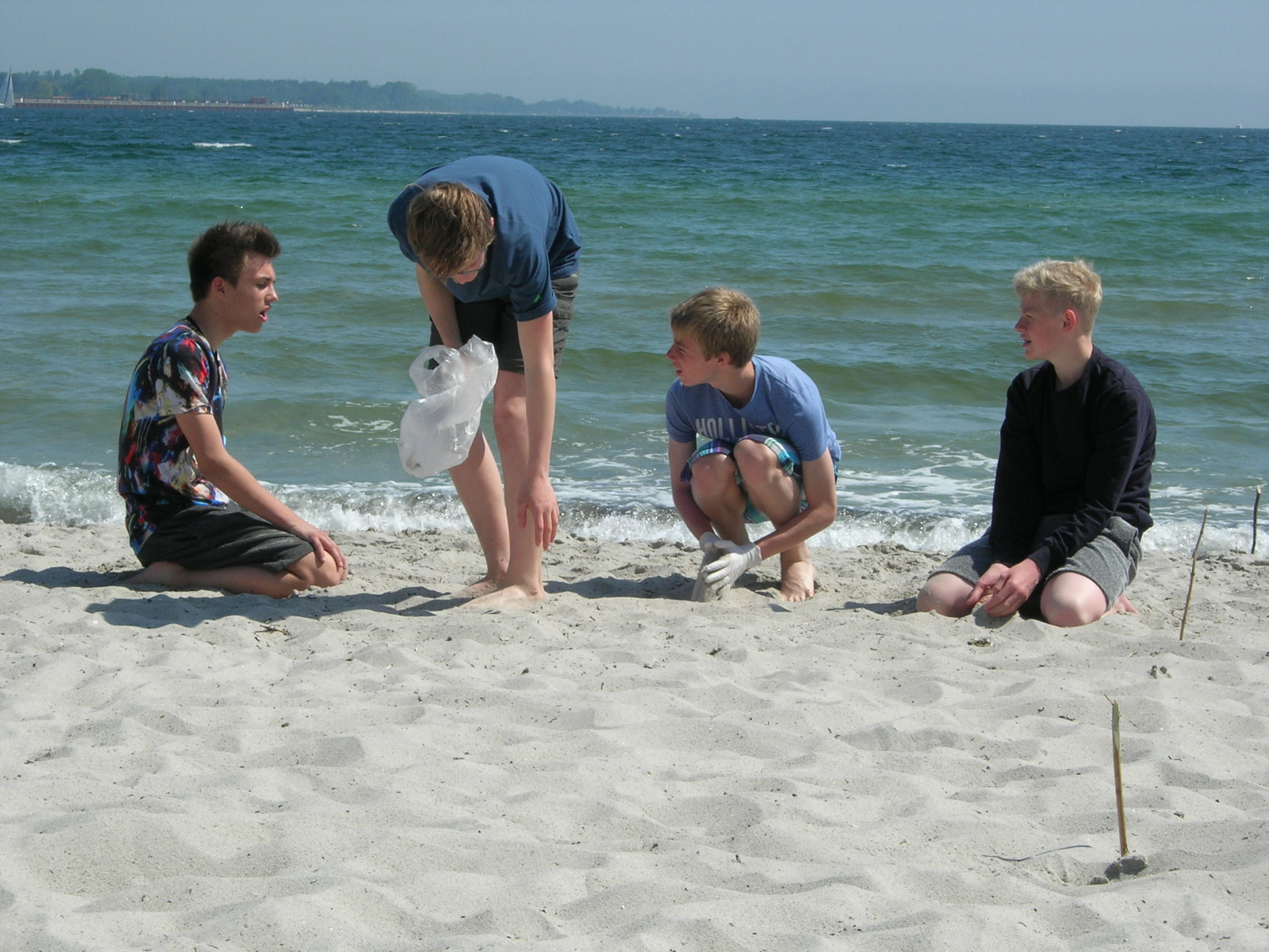 Probennahme am Eckernförder Strand 5
