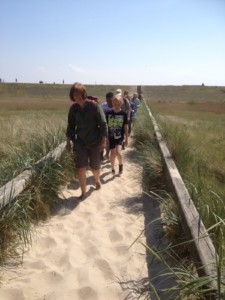 auf dem Weg zur Wildnisexpedition in St.Peter-Ording